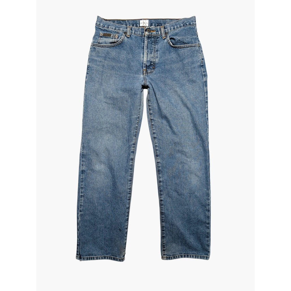 VTG Calvin Klein Boyfriend Jeans Sz 7 Blue Denim High Rise 90s Y2K
